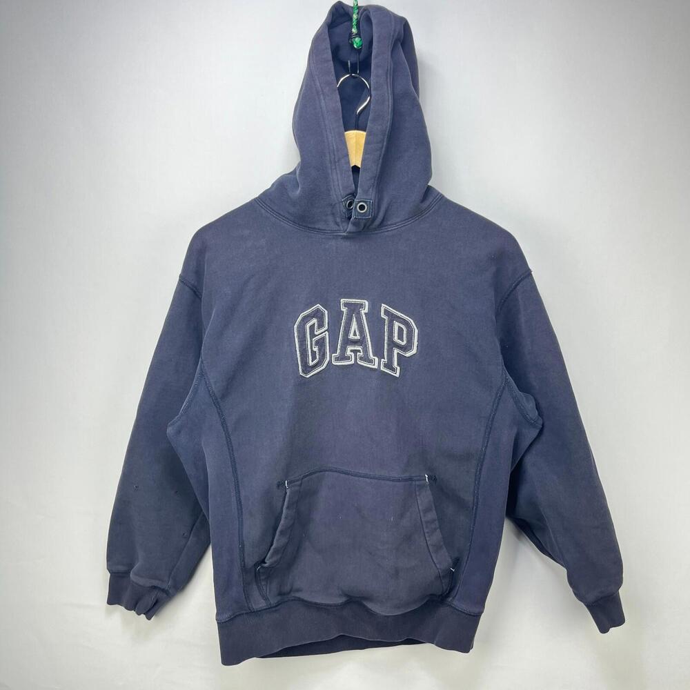 Vintage Y2K Gap Reverse Weave Sun Faded Hoodie Small